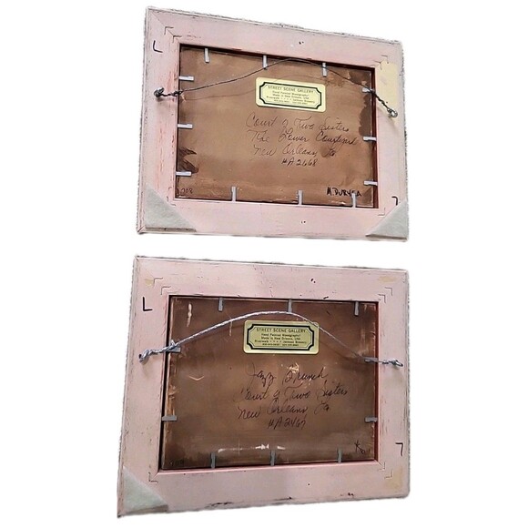 TWO Hand Painted Woodgraphs Ceramic Tiles Ltd Editions - Dores '93 New Orleans - Picture 2 of 8